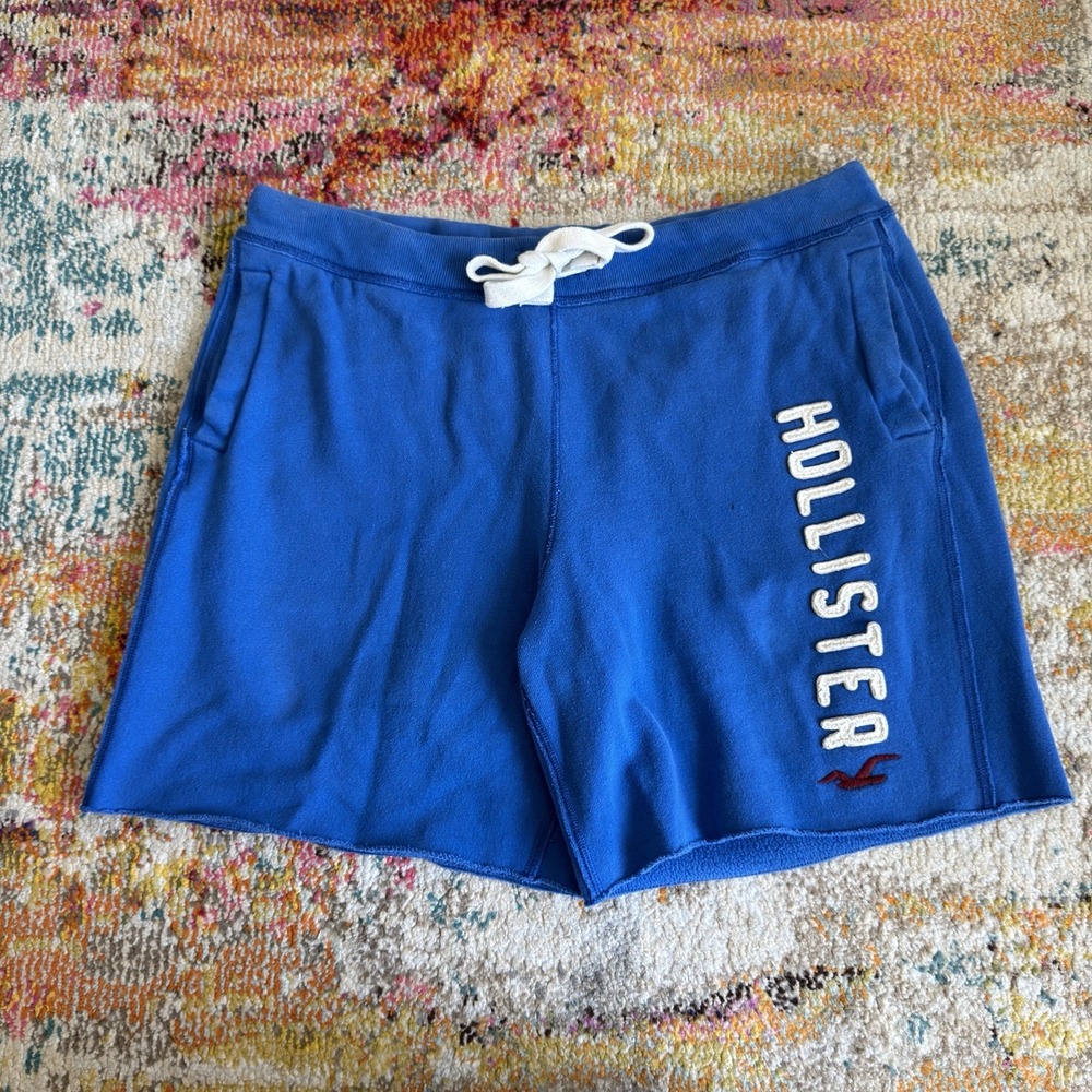Vintage Y2K 2000s Hollister Fleece Cut-Off Sweat Shorts L